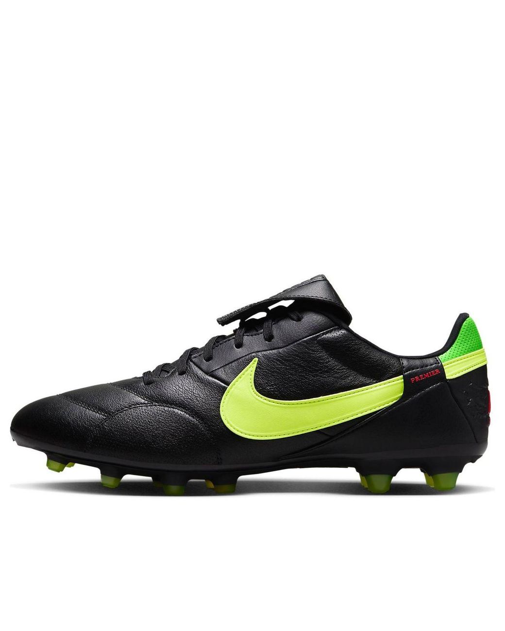 Nike Black Premier 3 Firm-Ground Low-Top Soccer Cleats for men