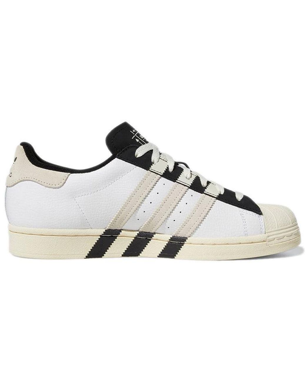 Adidas White Superstar 'Extended Stripes' for men