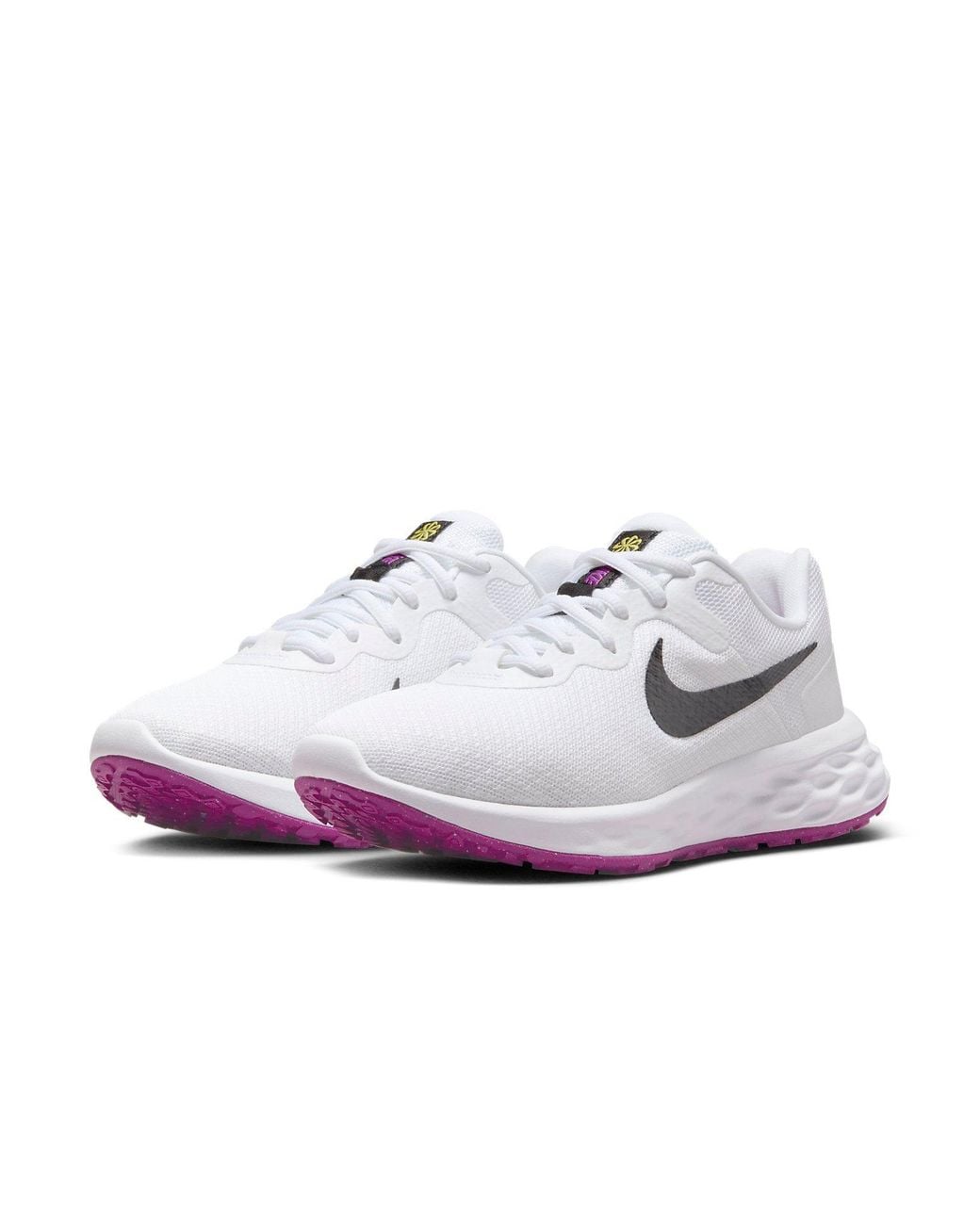 Nike White (Wmns) Revolution 6 Next Nature Vivid Sulphur'