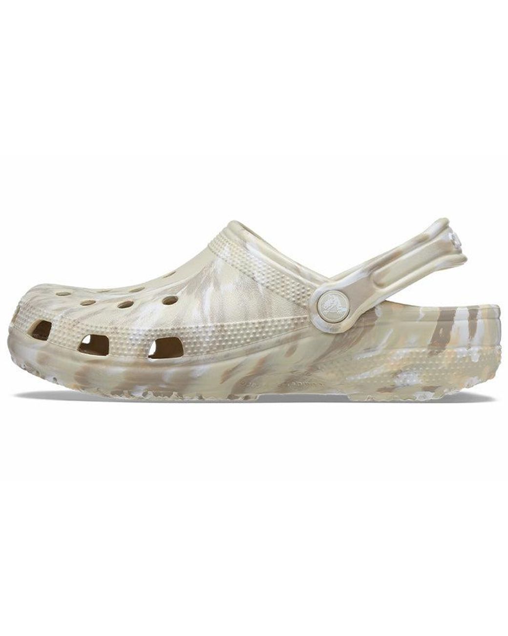 CROCSTM White Classic Marbled Clog 'Bone & Multi' for men