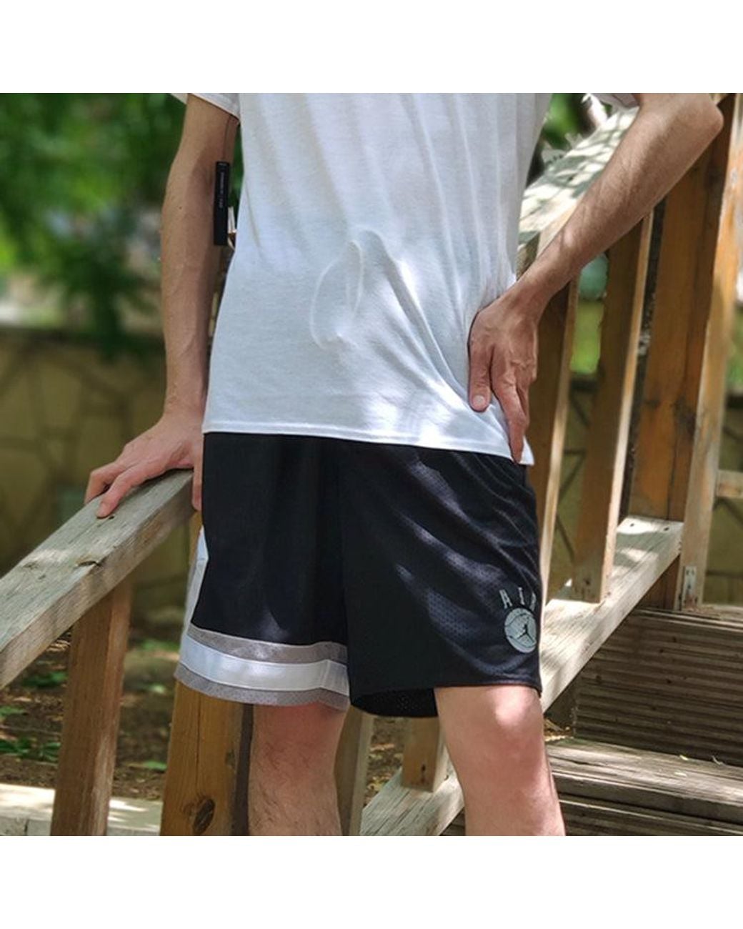 Nike Black Drawstring Casual Sports Shorts for men