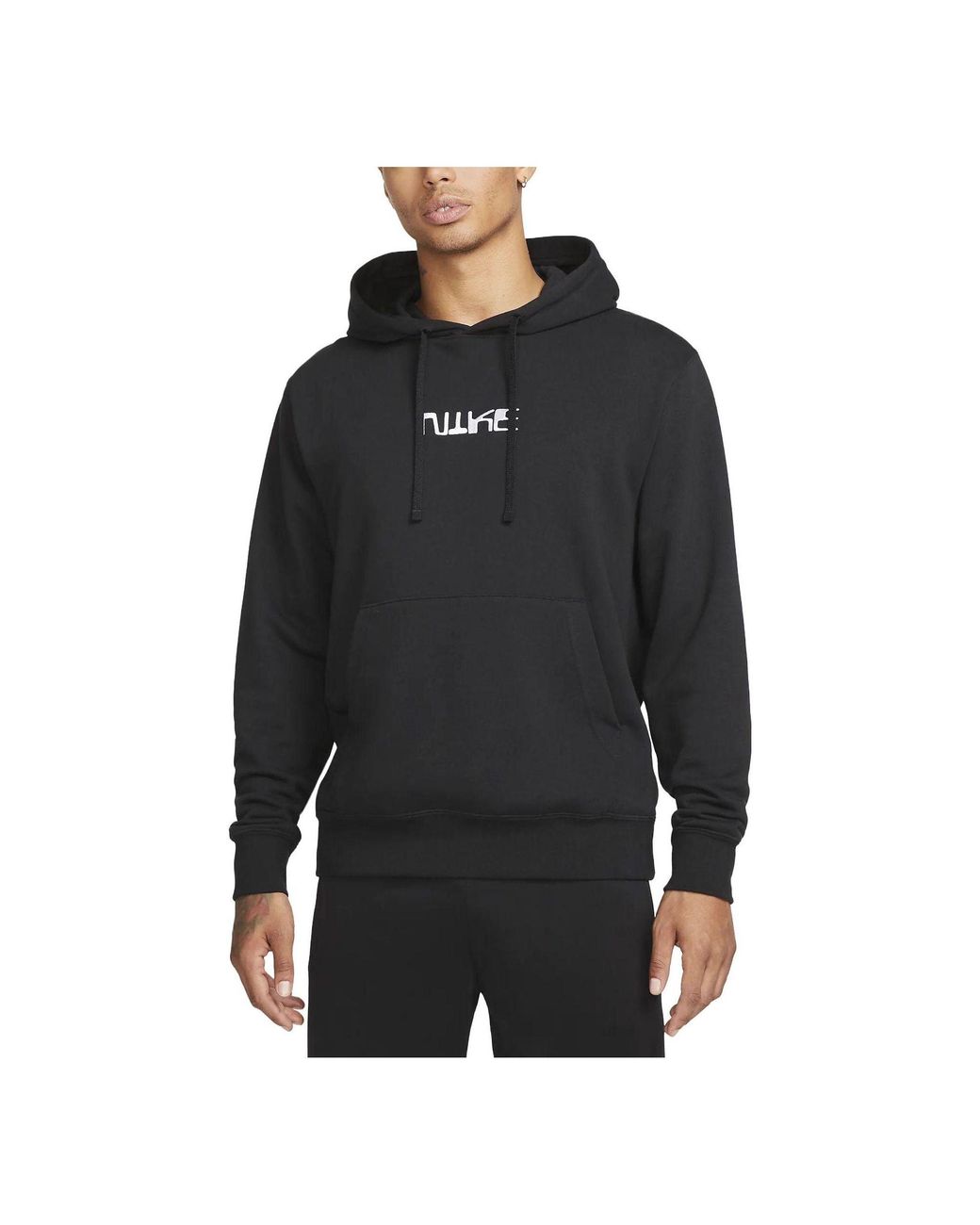 Nike Black Club Fleece Pullover Soccer Hoodie for men