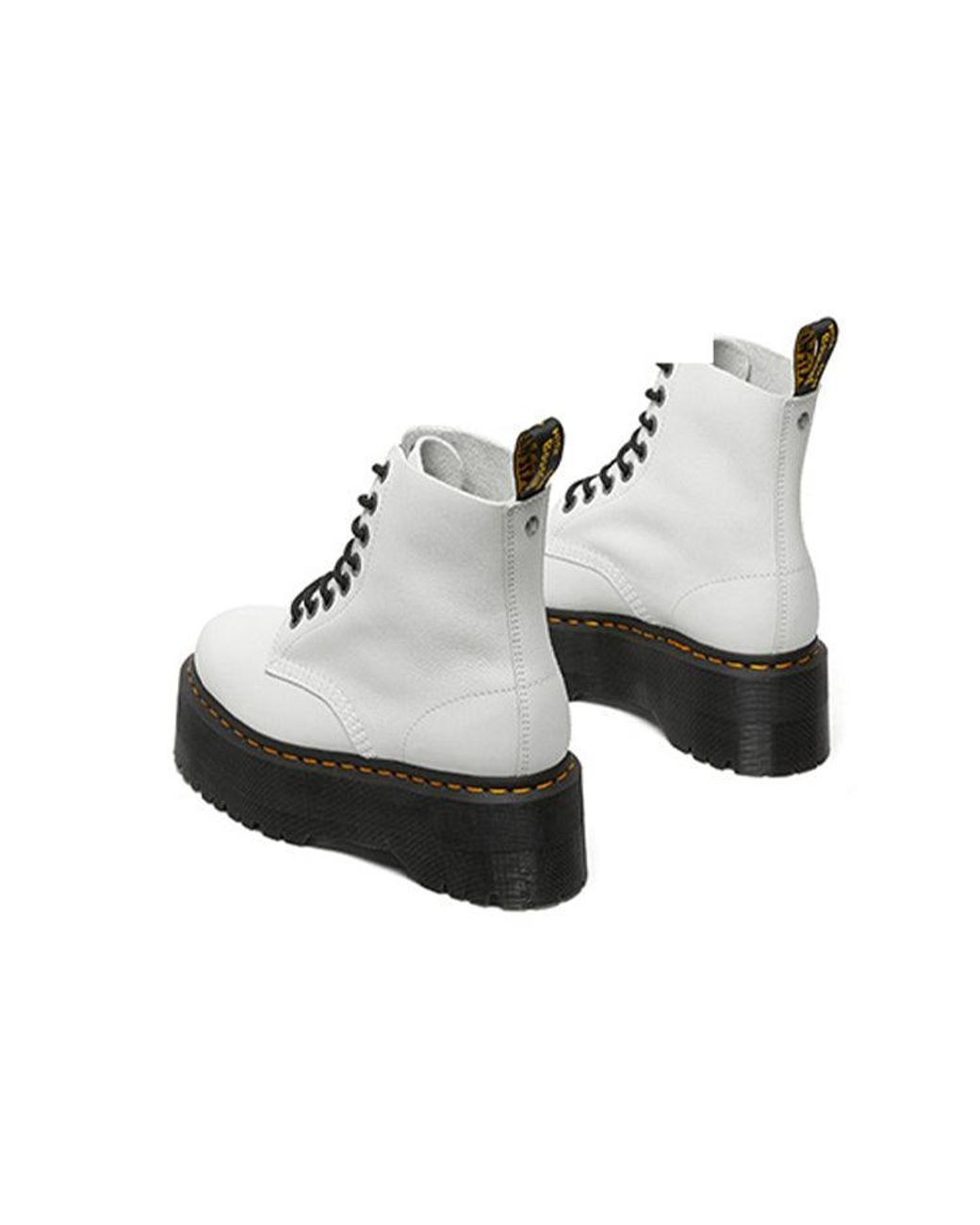 Dr. Martens Black 140 Pascal Pisa Martin Boots White