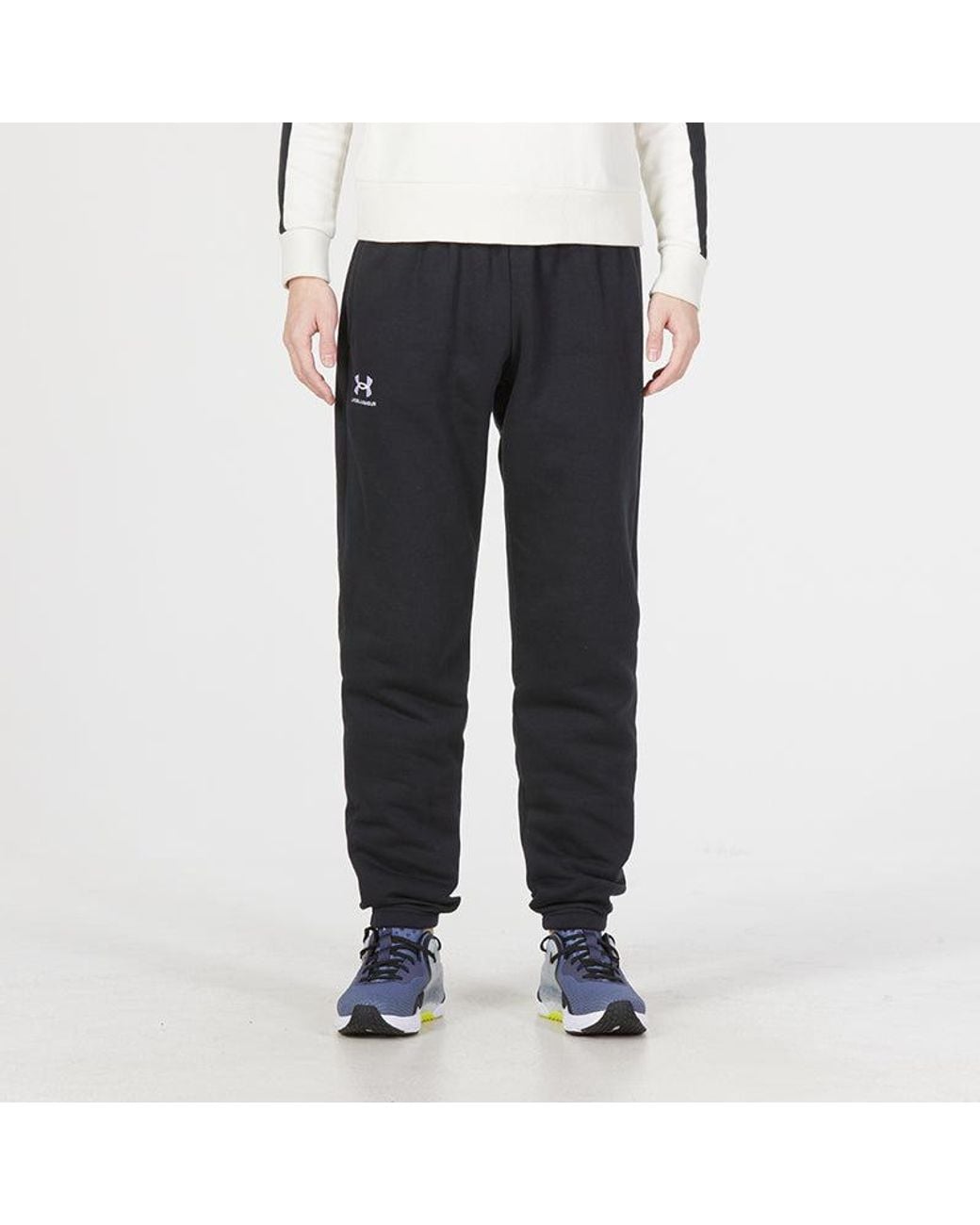 Under Armour Black Essential Fleece Jogger for men