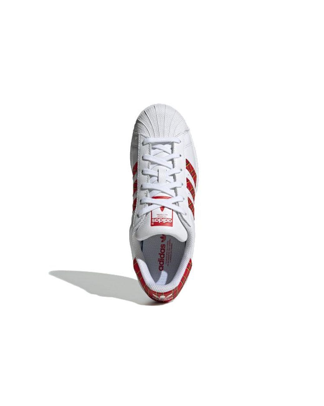 Adidas White (Wmns) Superstar 'Plaid'