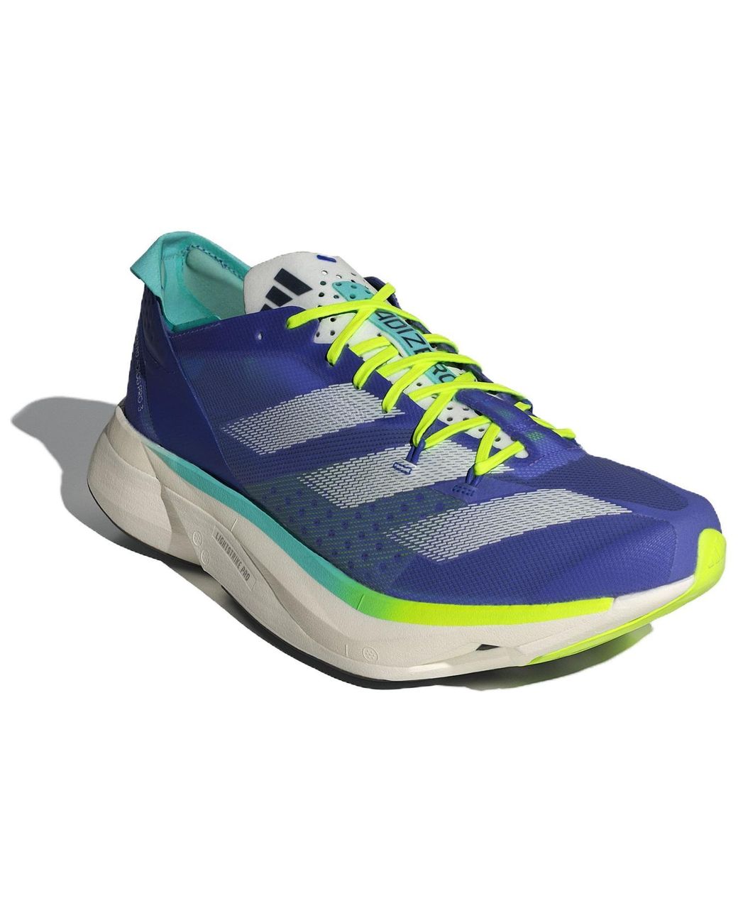 Adidas Blue Adizero Adios Pro 3 Sneakers for men