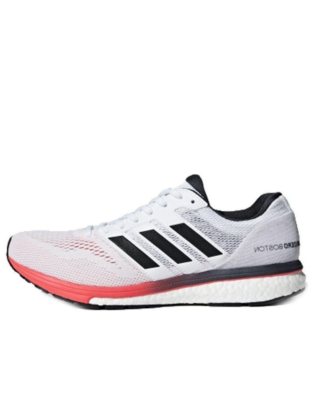 Adidas White Adizero Boston 'Shock' for men