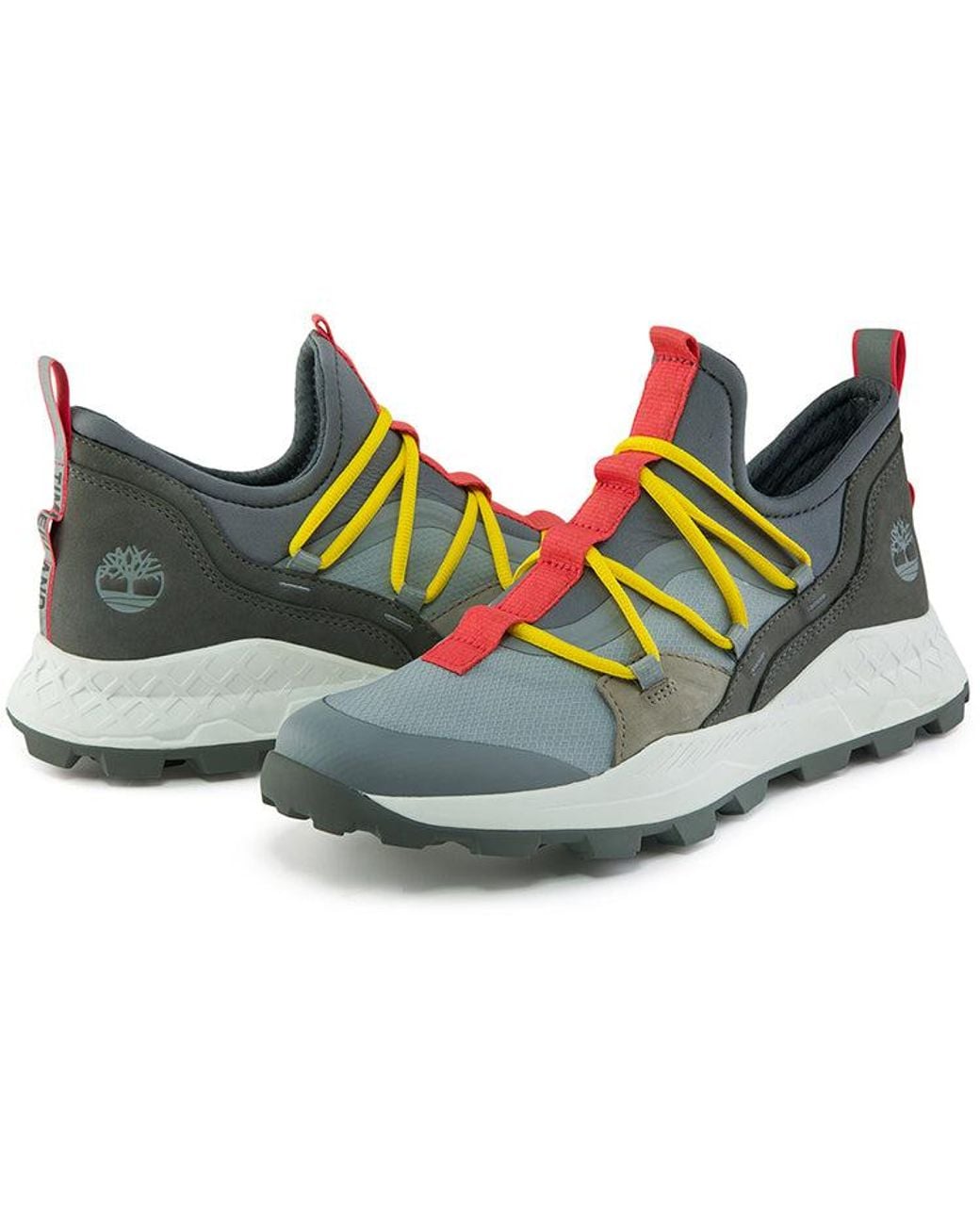Timberland Blue Brooklyn Leather And Fabric Oxford Trainers 'Medium Mesh With' for men