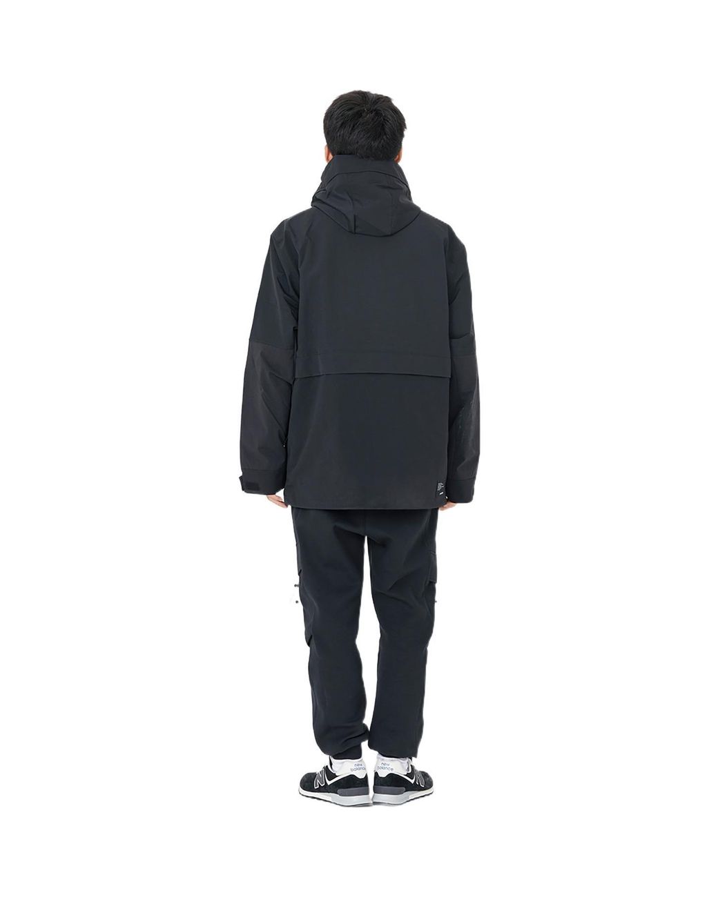 New Balance Blue Hooded Mid Down Jacket for men