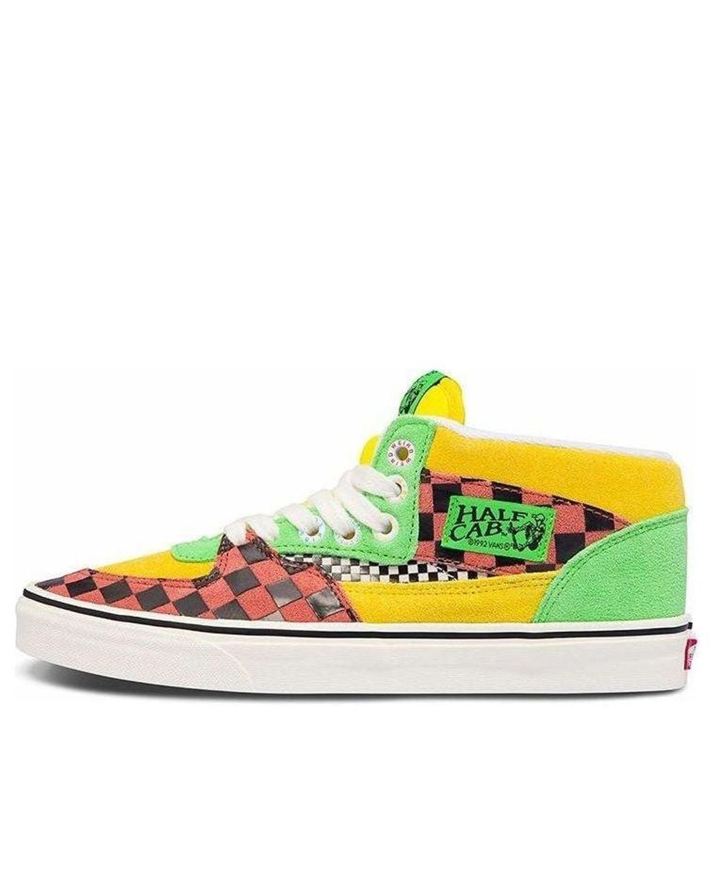 Vans Yellow Tierra Whack X Half Cab 'Multi Checkerboard' for men