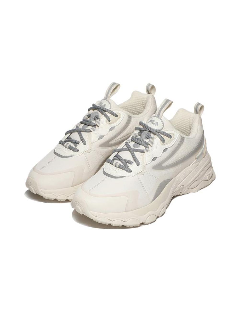 Fila Bubble Tr Low Top Running Shoes White/grey | Lyst