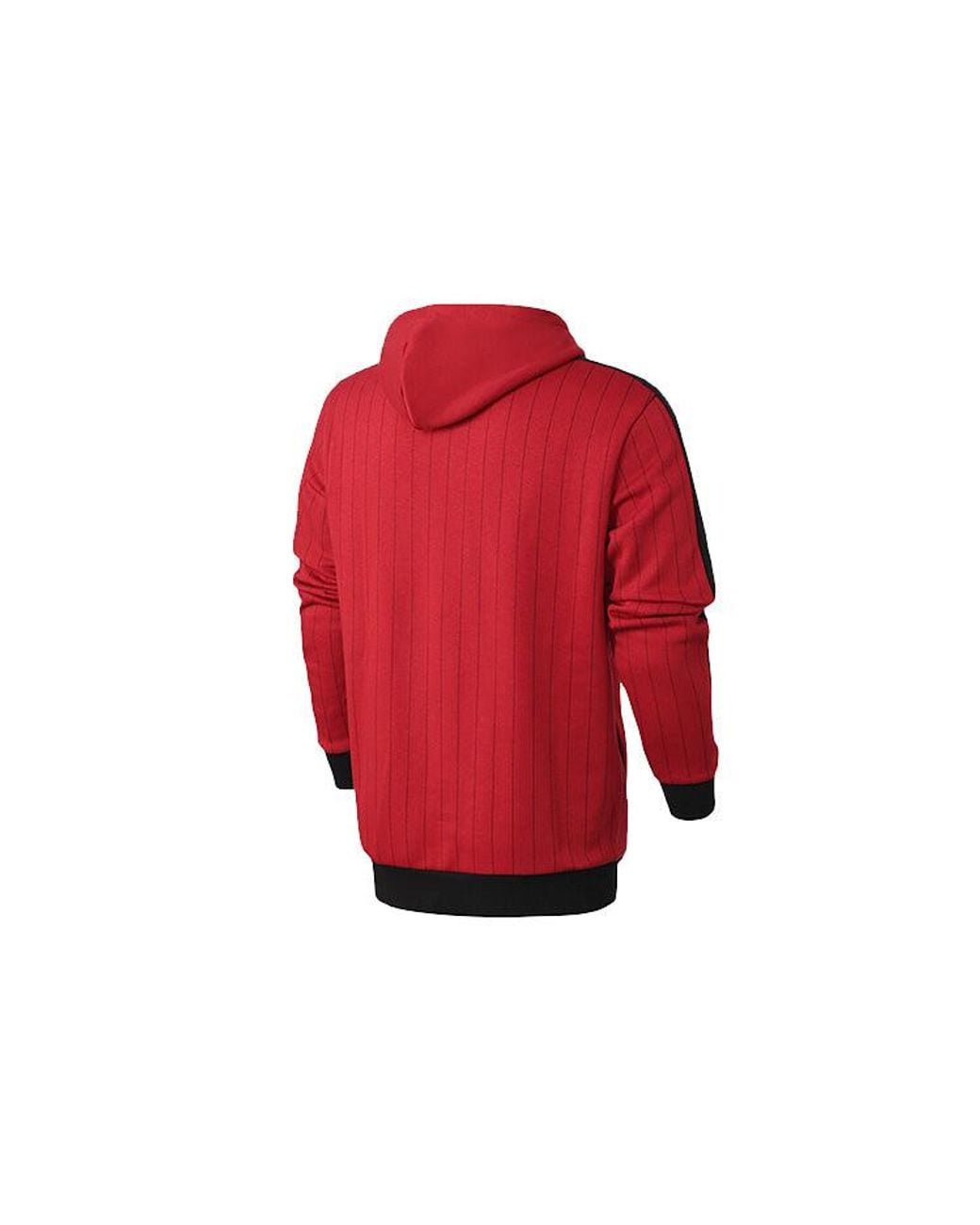 PUMA Red Pinstripe Aop Pullover Hoodie for men