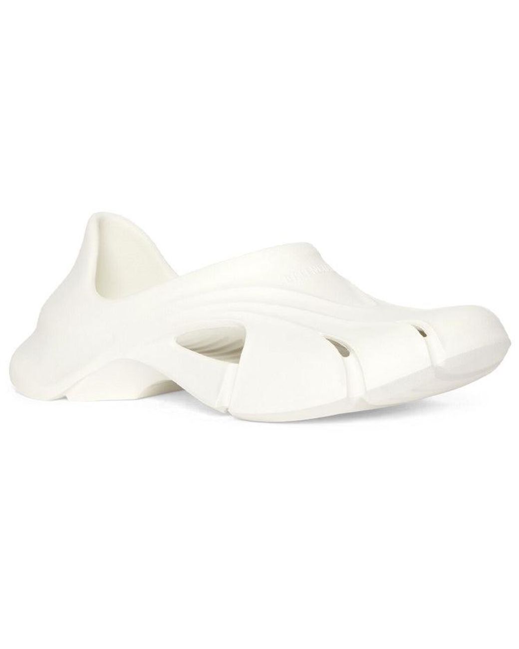 Balenciaga White Mold Closed Sandals for men