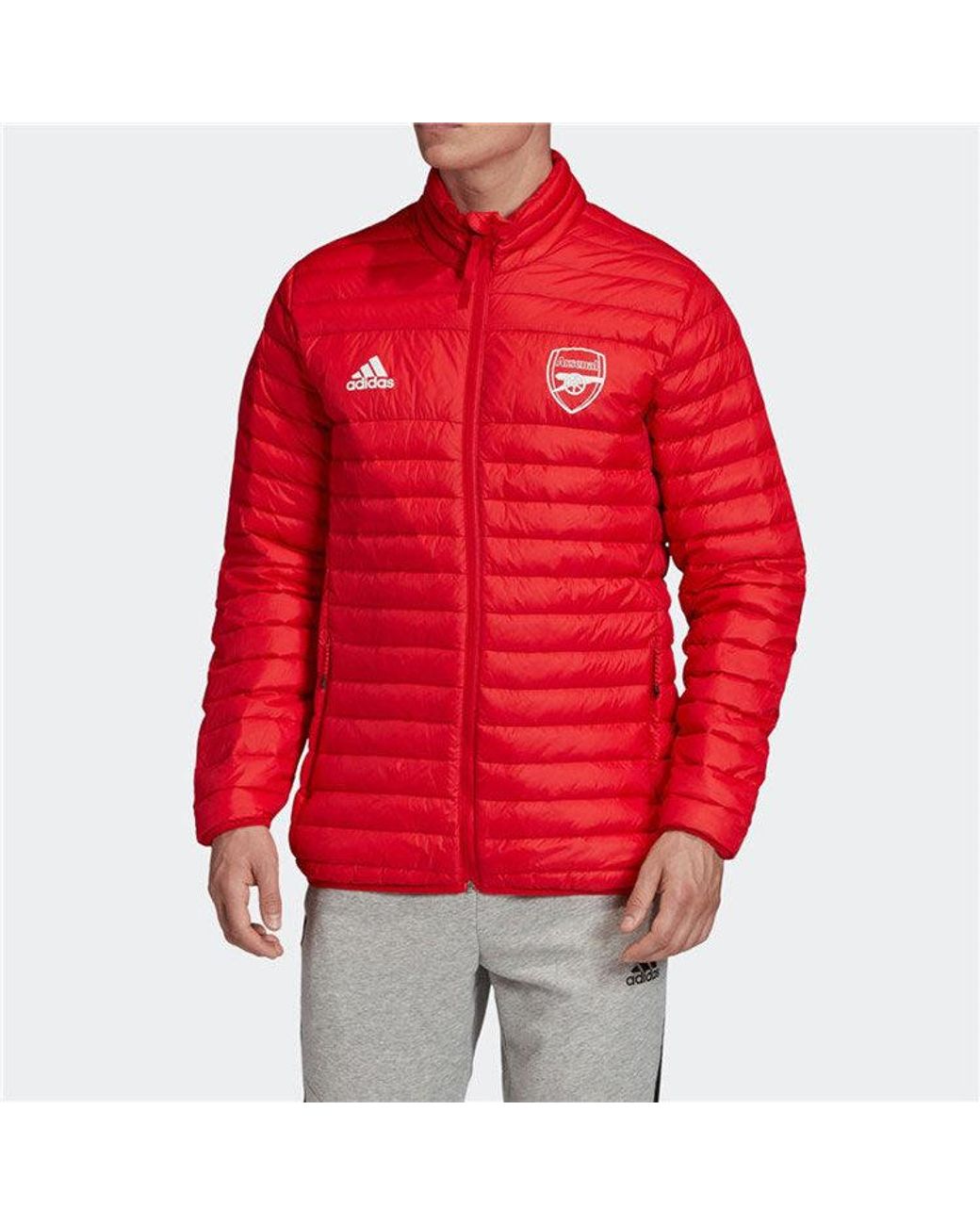 Adidas Red Afc Ssp Ldw Jk Arsenal Soccer/Football Down Jacket for men