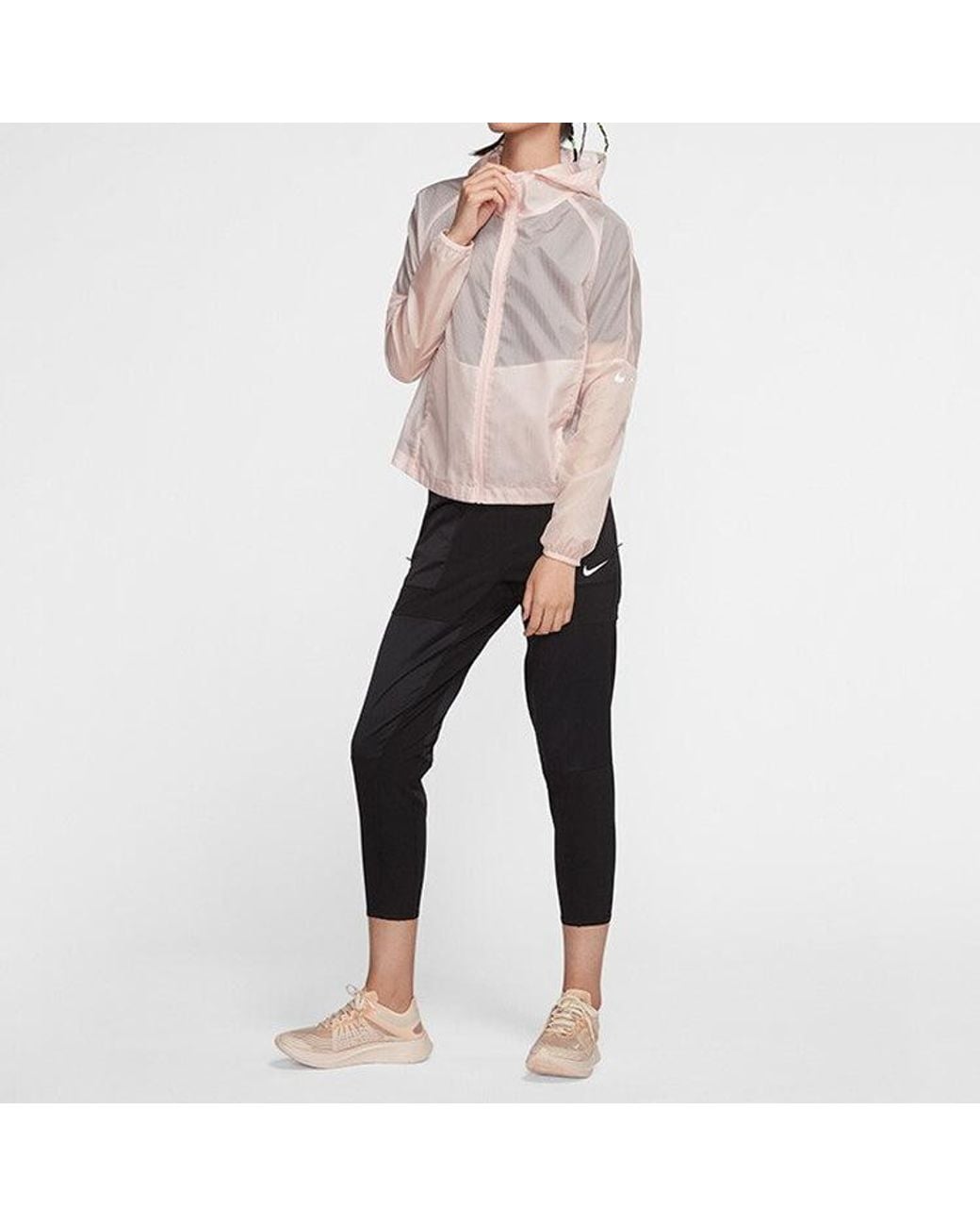 Nike Purple (Wmns) Running Hooded Jacket Coat