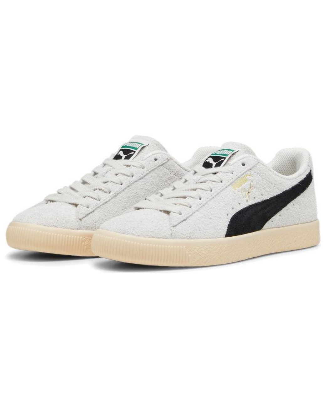 PUMA White Clyde 'Hairy Suede for men
