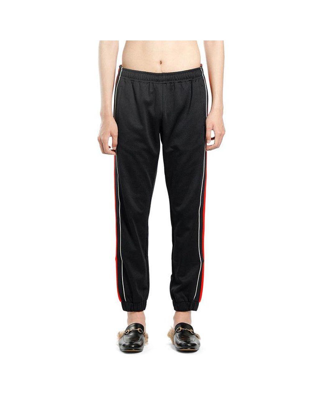 Gucci Blue Web Stripe Sweatpants for men