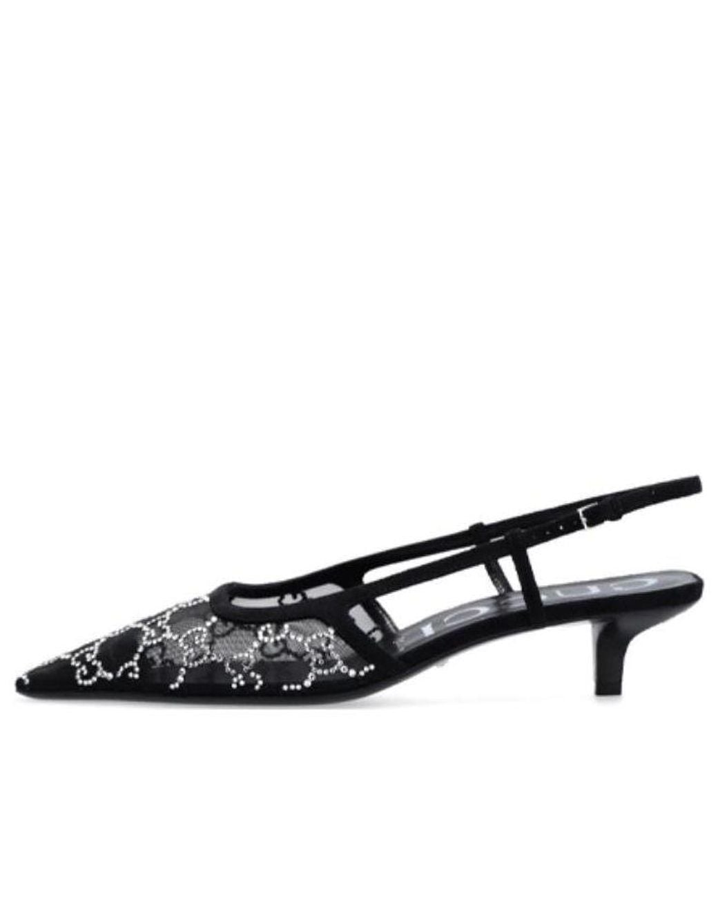 Gucci Black (Wmns) Gg Slingback Pump