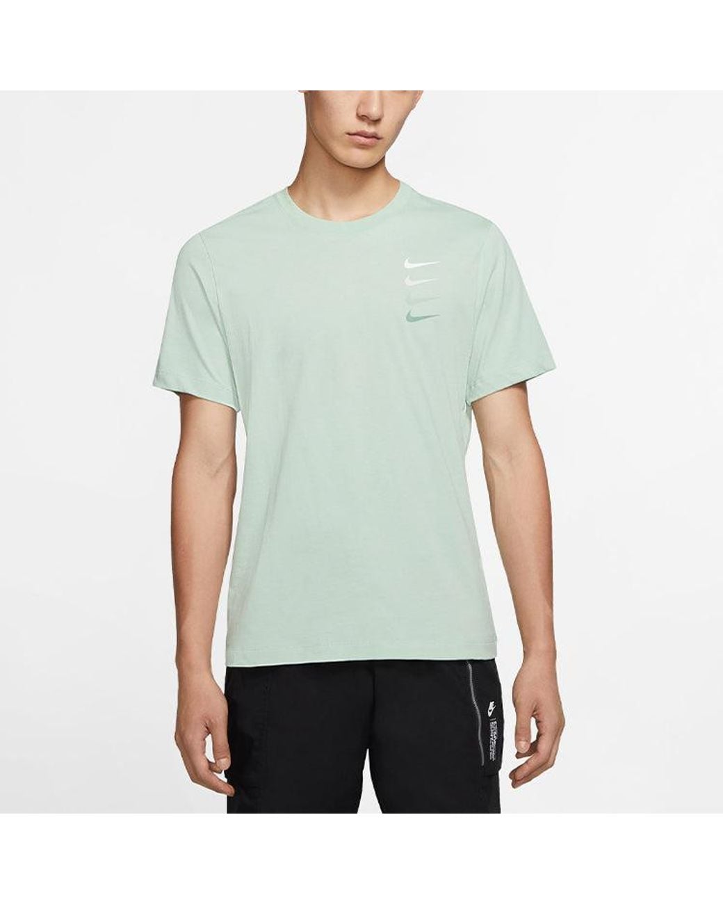 Nike Green Logo Printing Short Sleeve for men