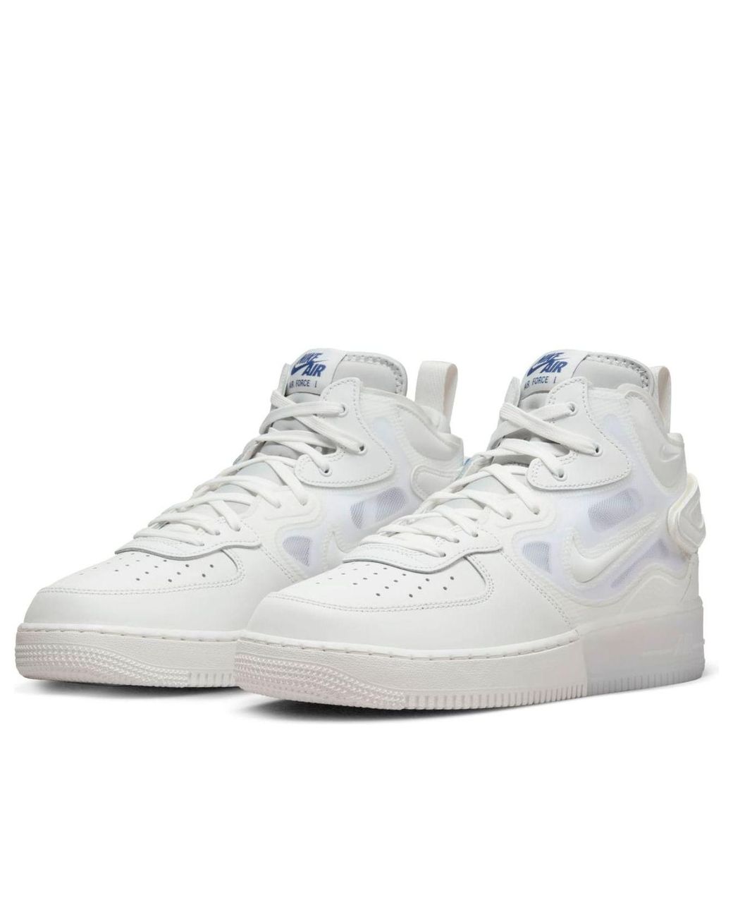 Nike White Air Force 1 Mid React 'Summit' for men