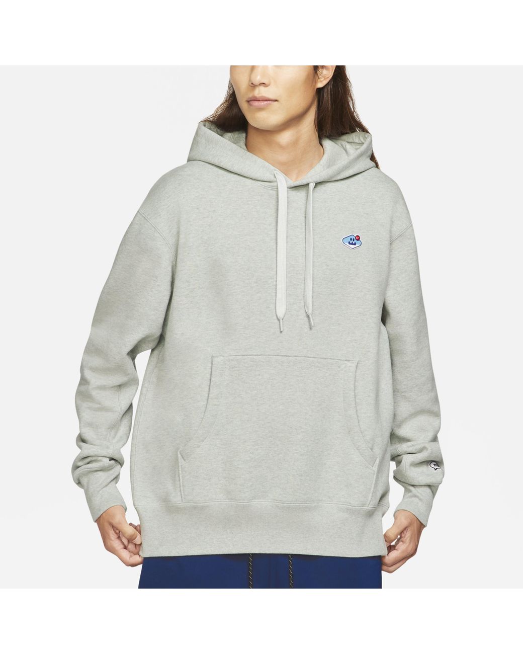 Nike Gray Sportswear Airmoji Logo Printed Casual for men