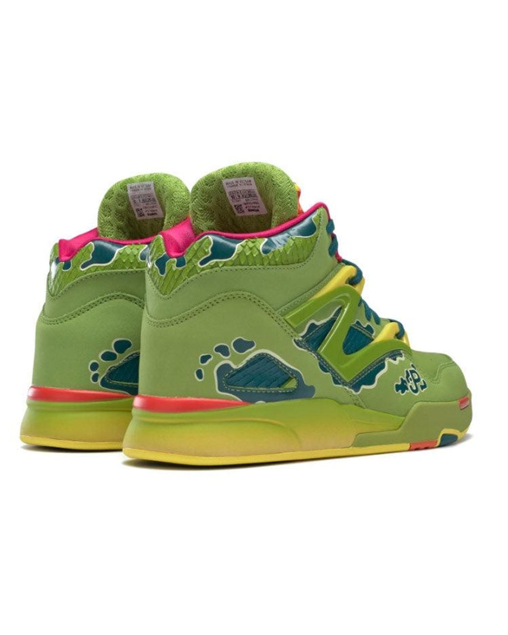 Reebok Green Jurassic Park X Pump Omni Zone 2 'Dilophosaurus' for men