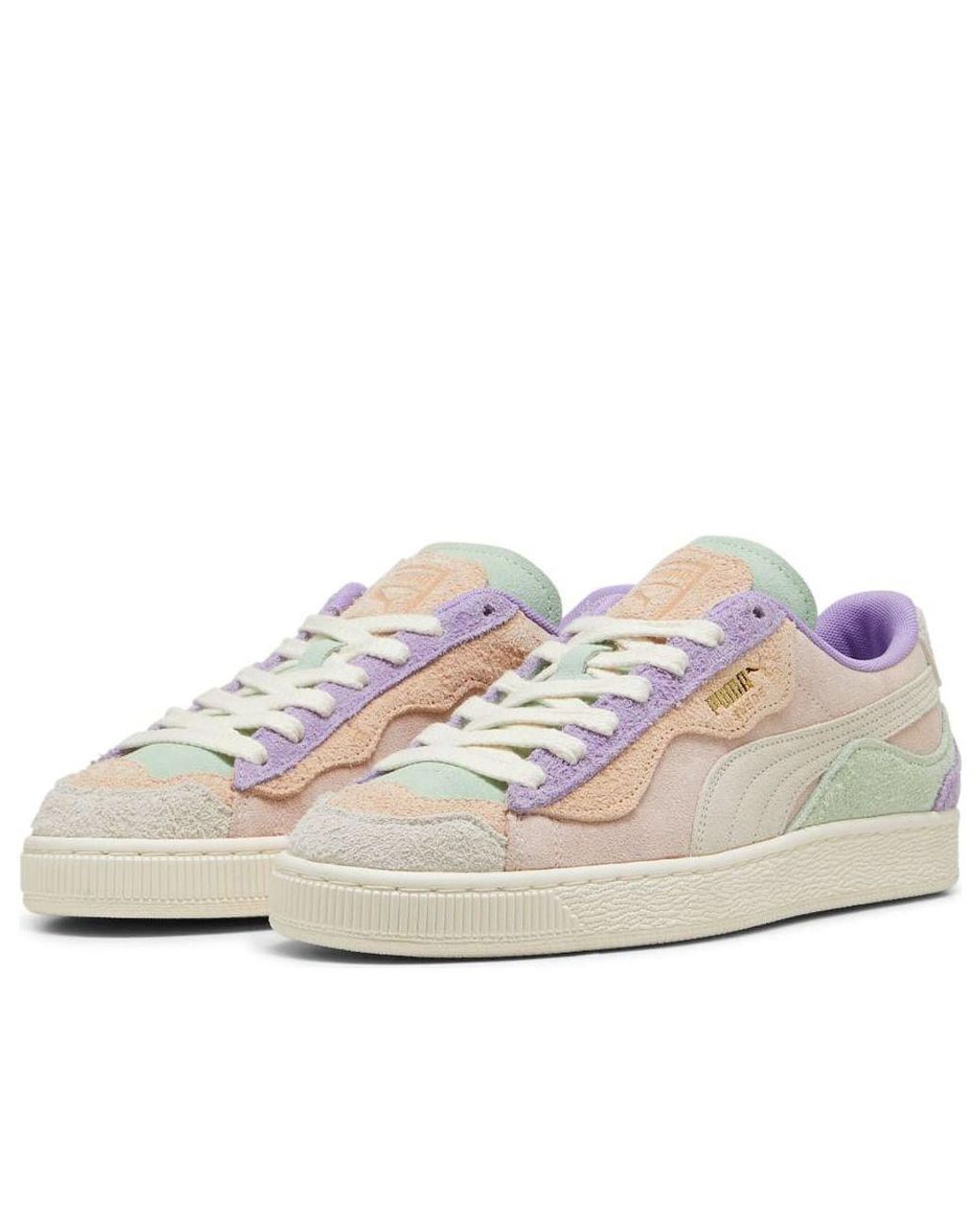 PUMA White Suede 'Trippy Fresh Mint Frosted Ivory' for men