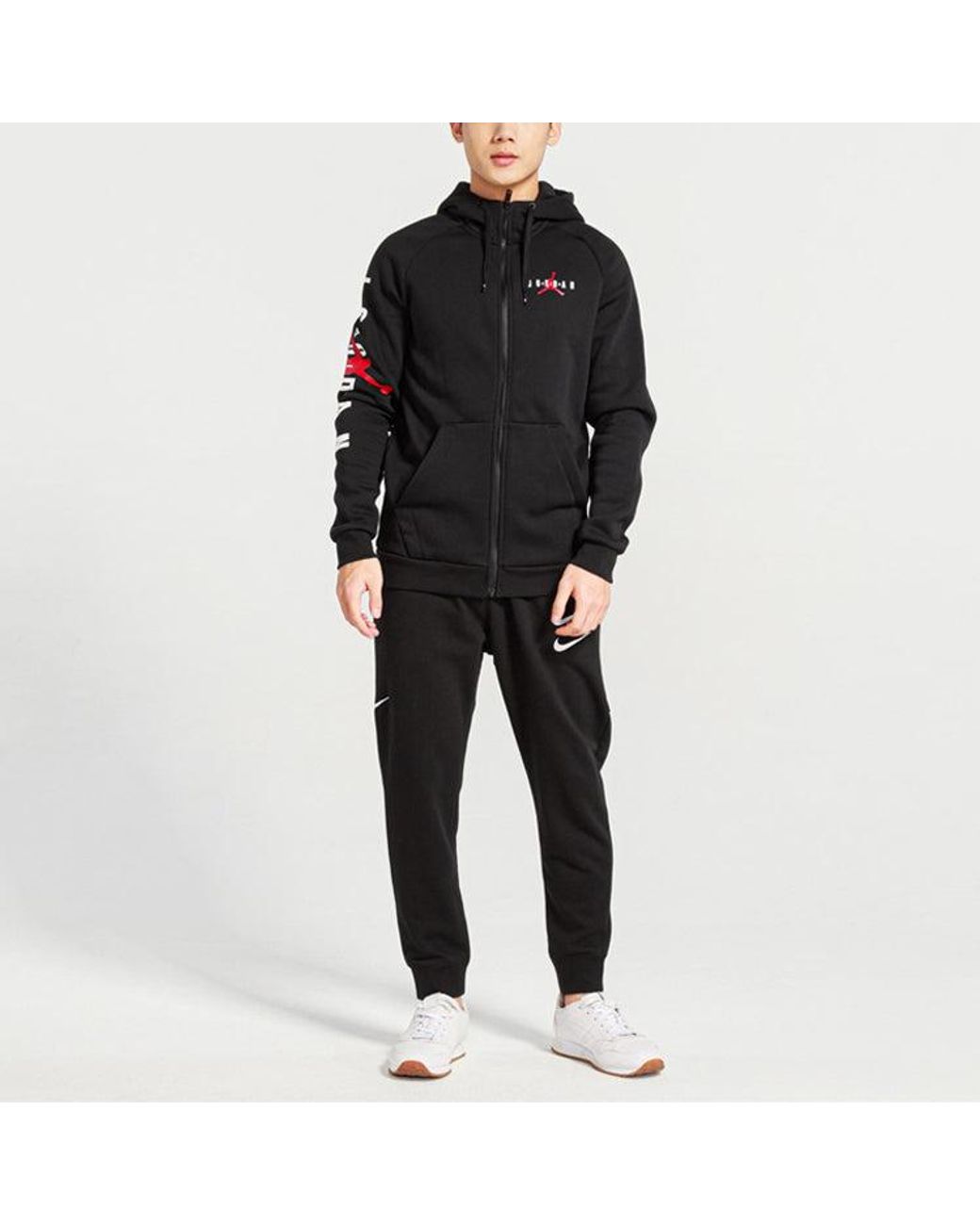 Nike Blue Hooded Fleece Casual Jacket for men