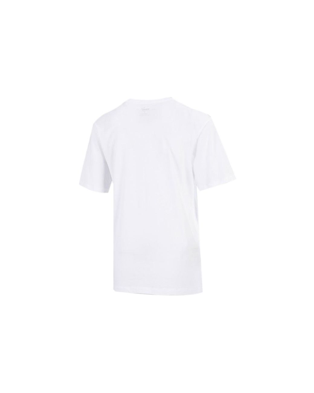 PUMA White (Wmns) Logo Printing Round Neck Short Sleeve