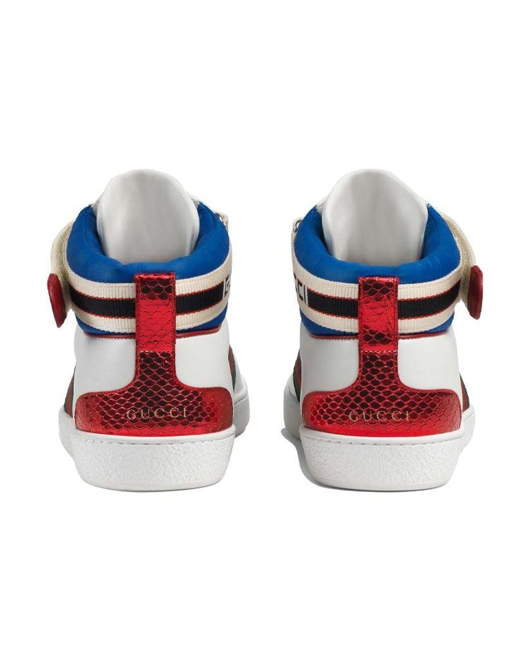 Gucci Blue Stripe Ace High Top for men