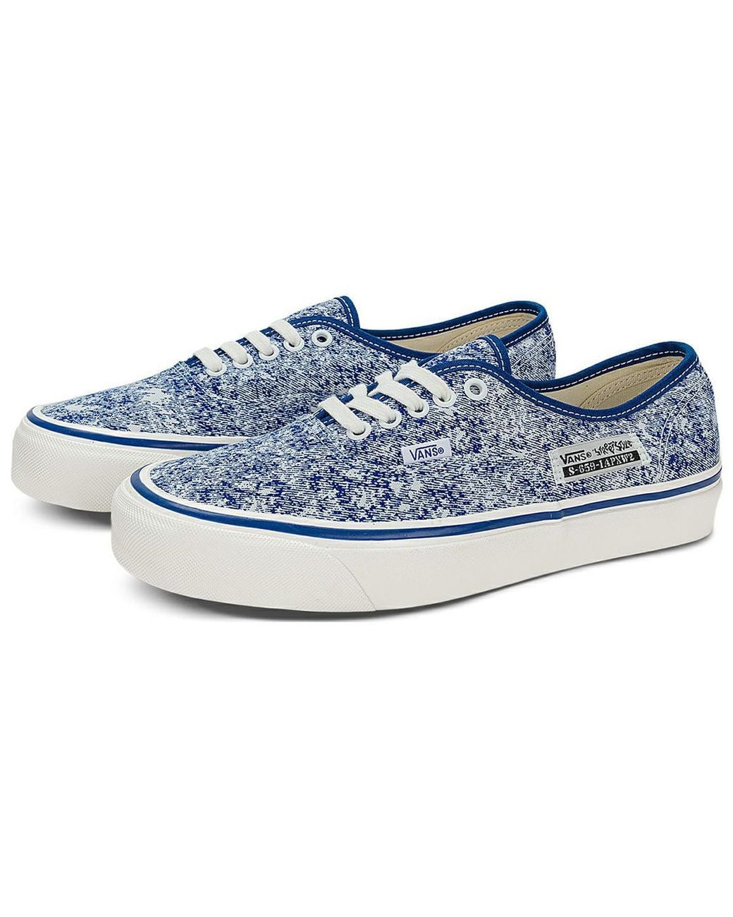 Vans Blue Anaheim Factory Authentic 44 Dx Shoe 'Og Acid Wash' for men