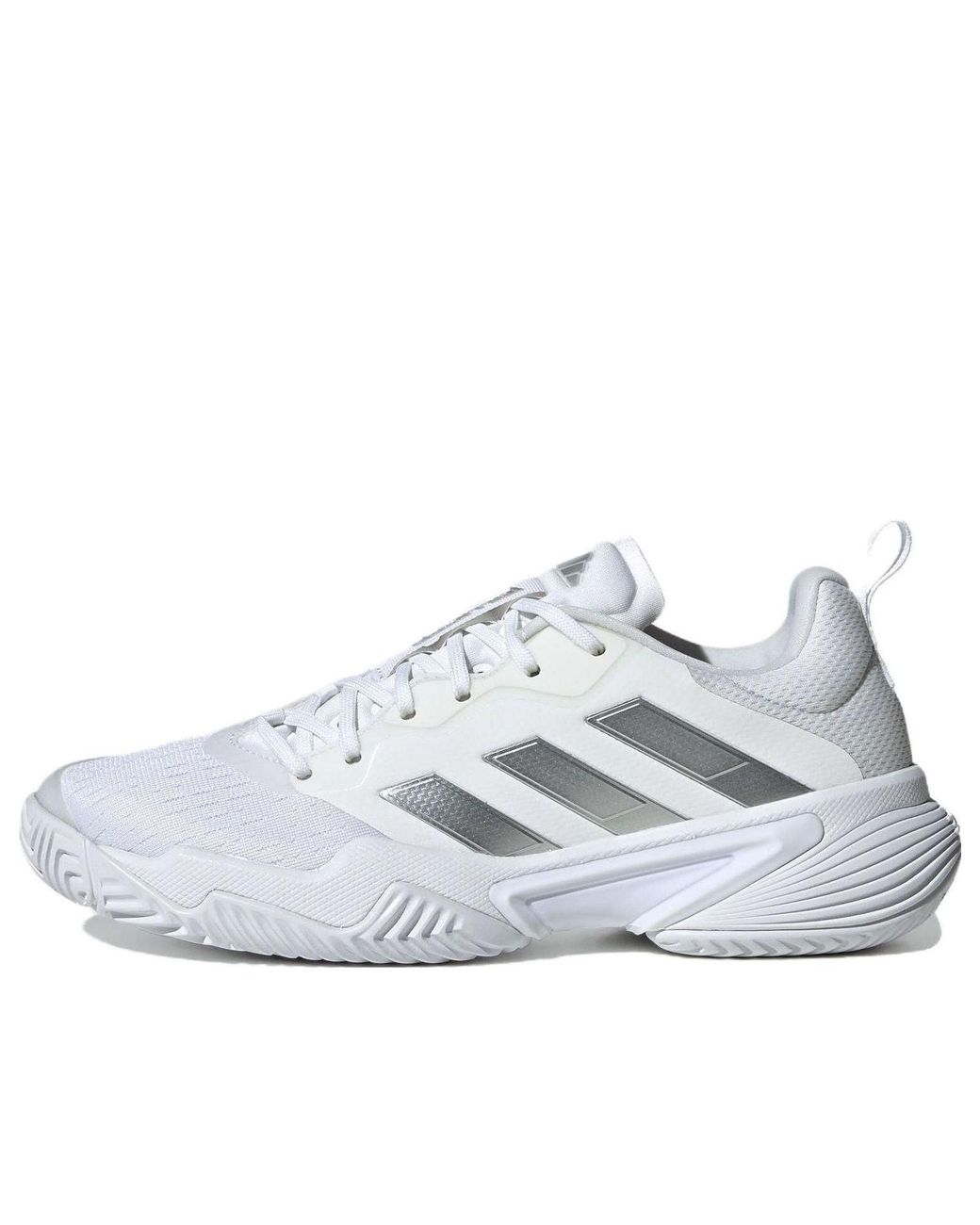 Adidas White (Wmns) Barricade Tennis Shoes