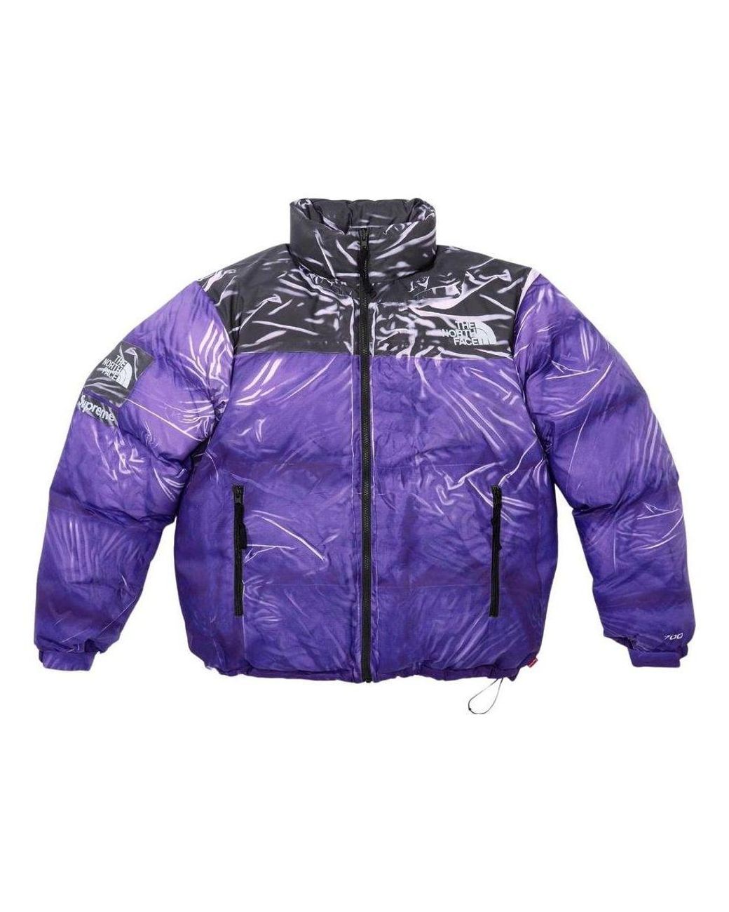 Supreme X The North Face Printed Nuptse Jacket in Purple for Men