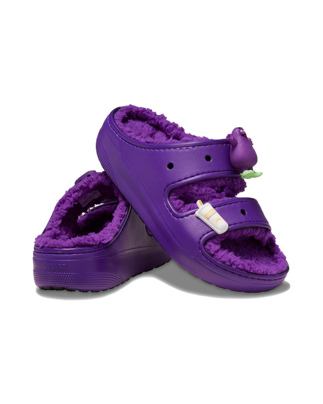 CROCSTM Purple Classic Cozzzy Sandal 'Mcdonald's Grimace'
