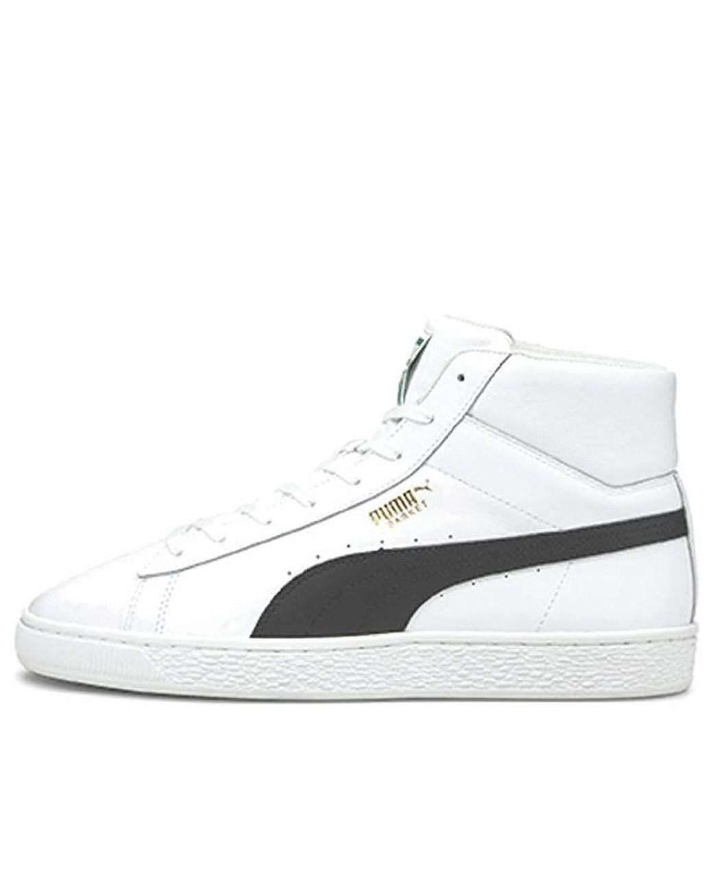 PUMA White Basket Mid Xxi Sneakers for men