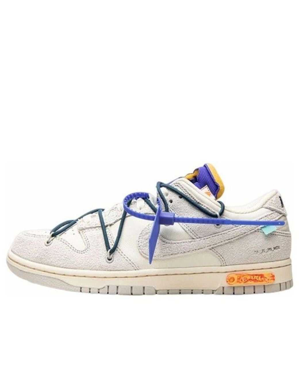 Nike Blue X Off- Dunk Low 'Lot 16 Of 50' for men