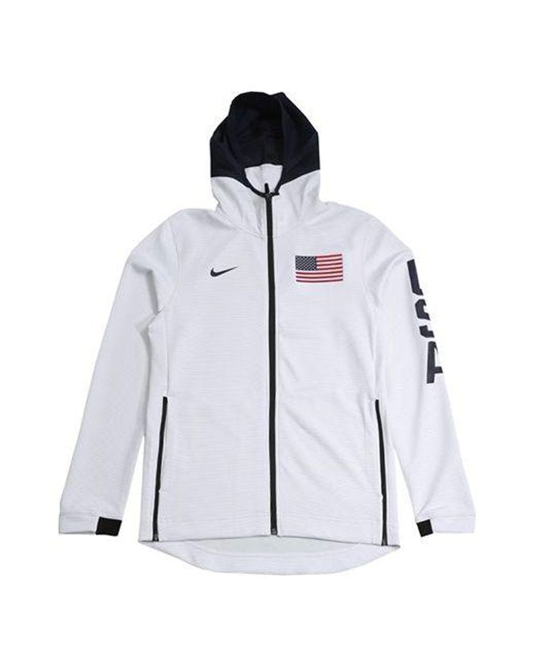 Nike Blue Captain America World Cup Basketball Sports Hoodie Jacket for men