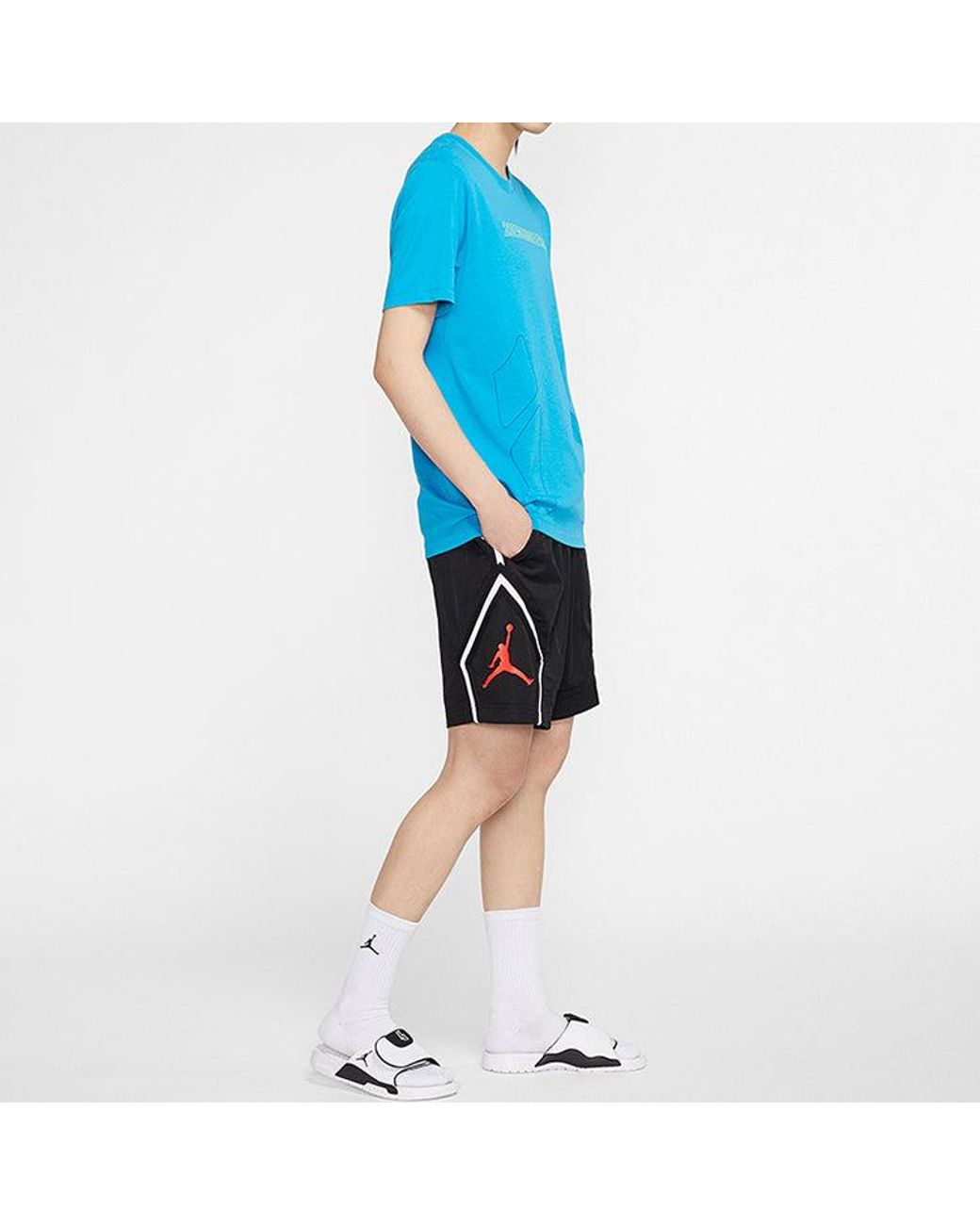 Nike Blue 23 Engineered Dri-Fit Quick Dry Casual Sports Short Sleeve for men