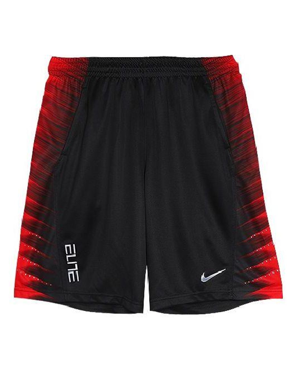 red and black nike basketball shorts