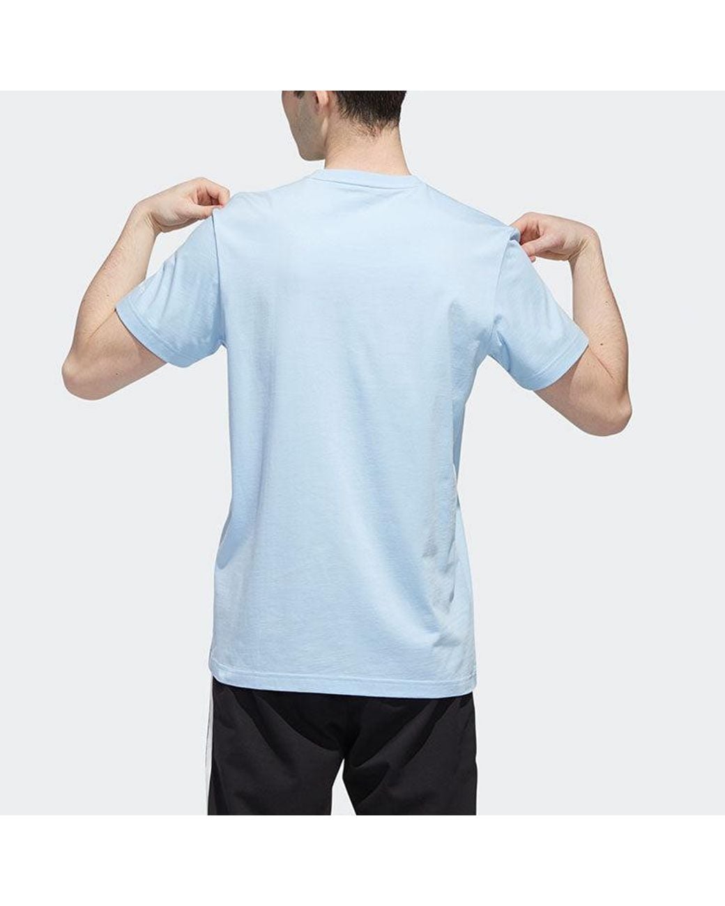 Adidas Blue Neo X Disney Crossover Casual Sports Cartoon Short Sleeve for men