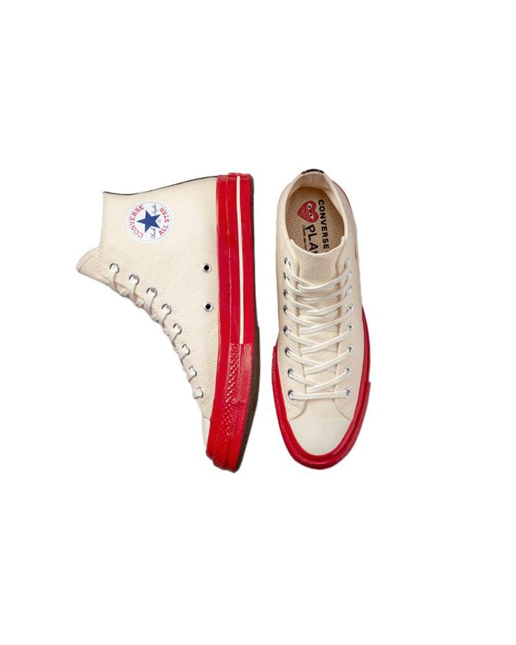 Converse Red Comme Des Garcons Play X Chuck 70 High for men