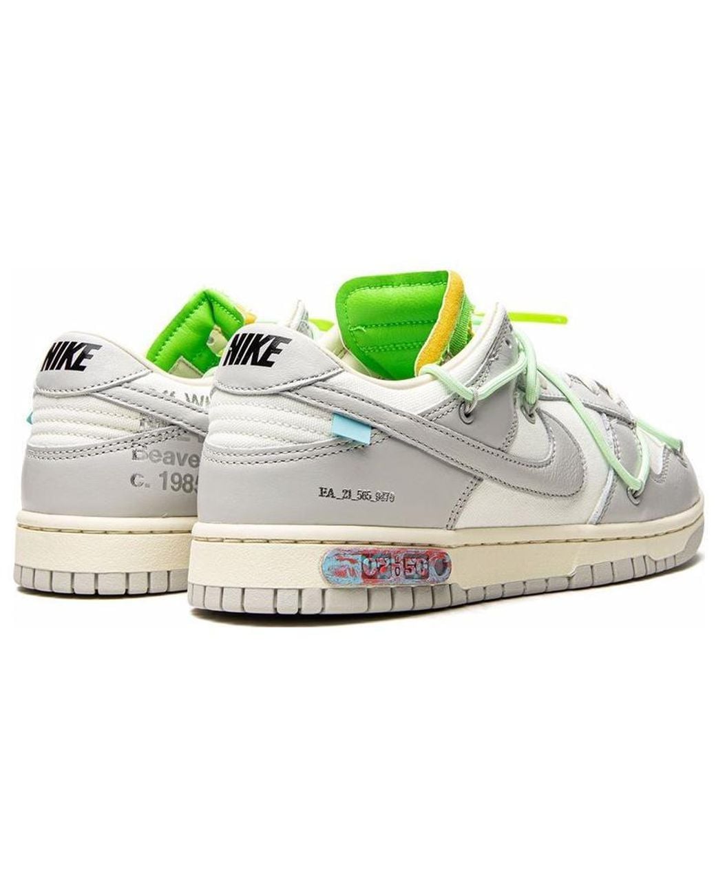 Nike Blue X Off- Dunk Low 'Lot 07 Of 50' for men