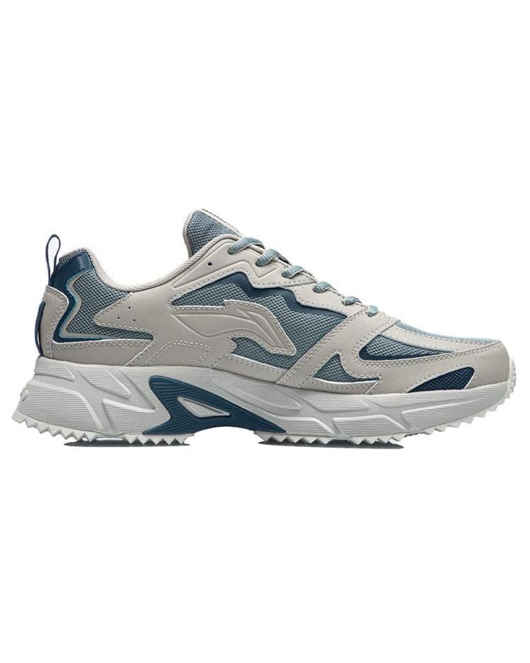 Li-ning Blue Retro Running Shoes for men