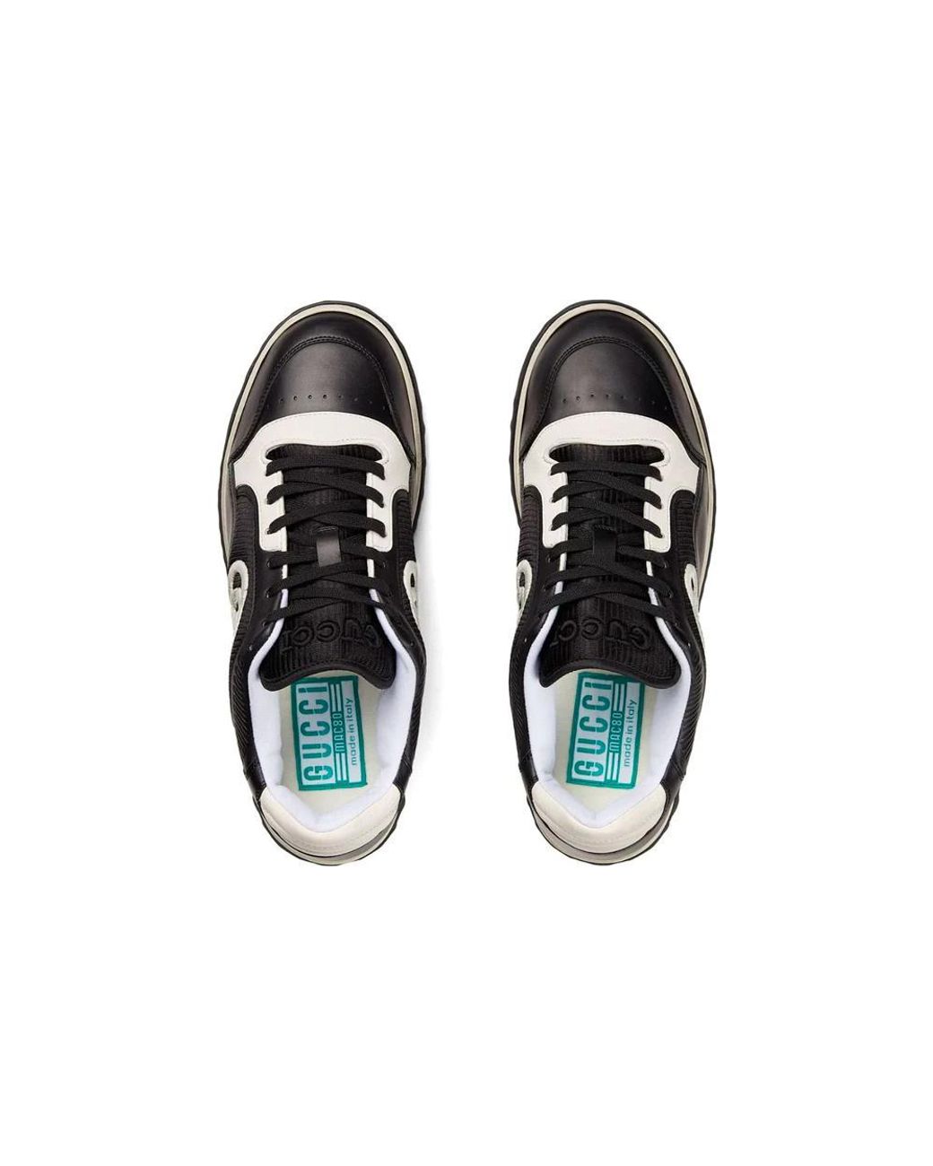 Gucci Black Double G Logo Low-Top Sneakers for men