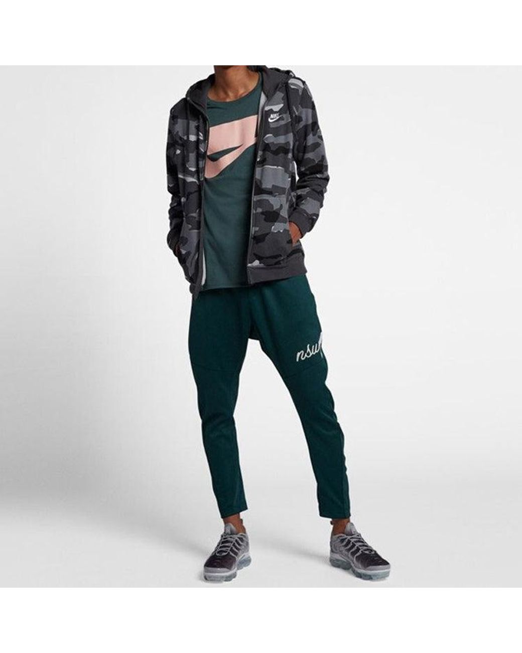 nike grey camo jacket