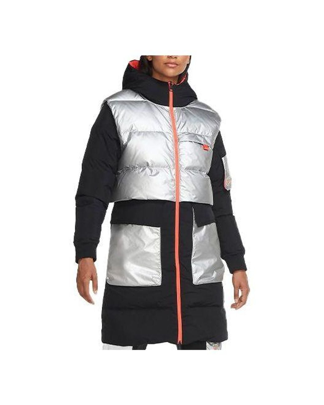 Nike Black (Wmns) Winter Utility Down Parka Coat 'Sliver'