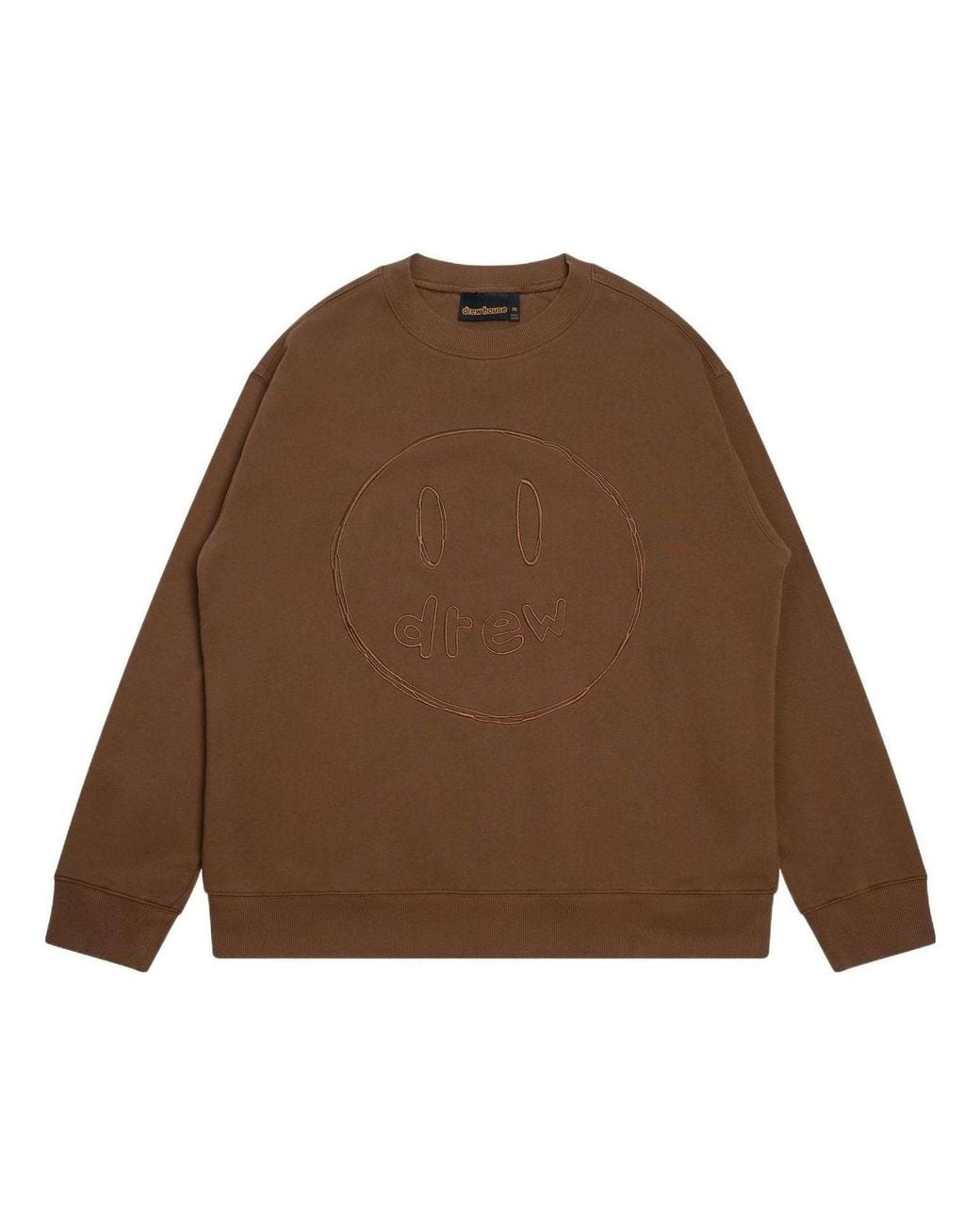 Drew House Brown Sketch Mascot Crewneck Sweatshirt for men