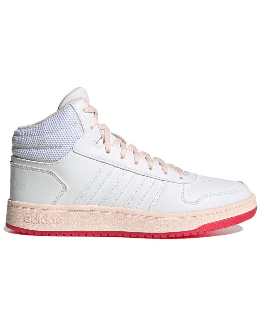 Adidas White (Wmns) Hoops 2.0 Mid Power'