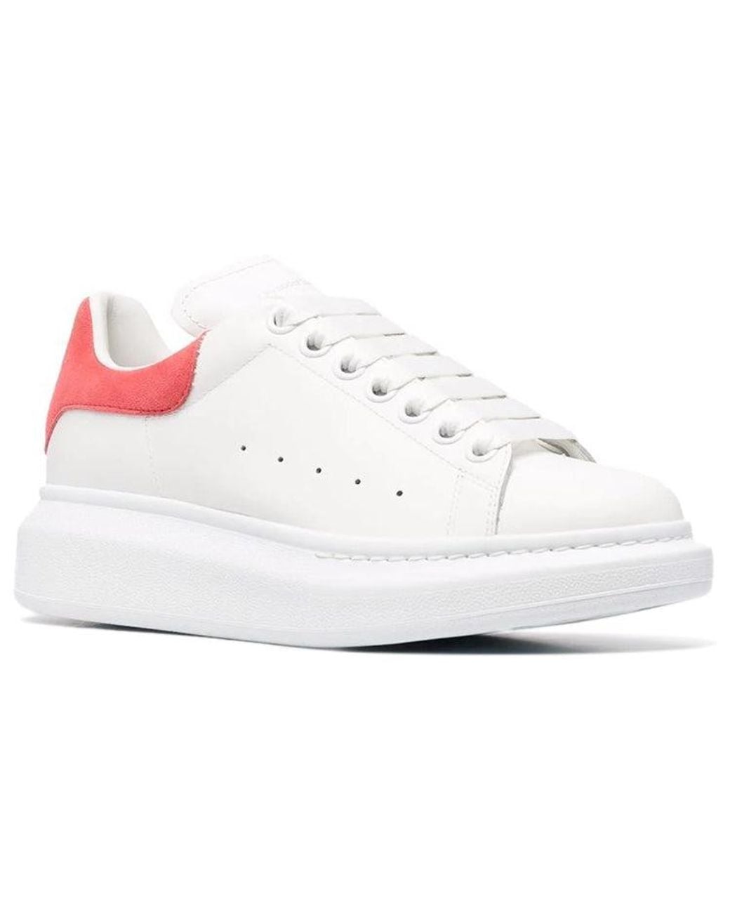 McQueen White (Wmns) Oversized Sneaker Coral'