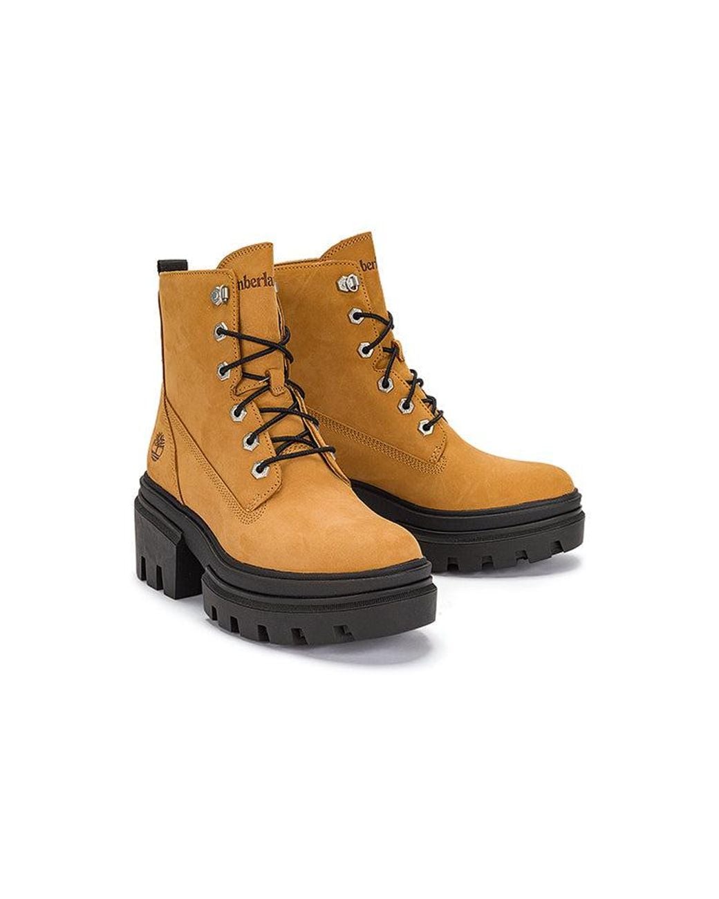Timberland Brown (Wmns) Everleigh 6 Inch Boots 'Wheat Full Grain'